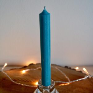 Rituální svíčka tyrkysová